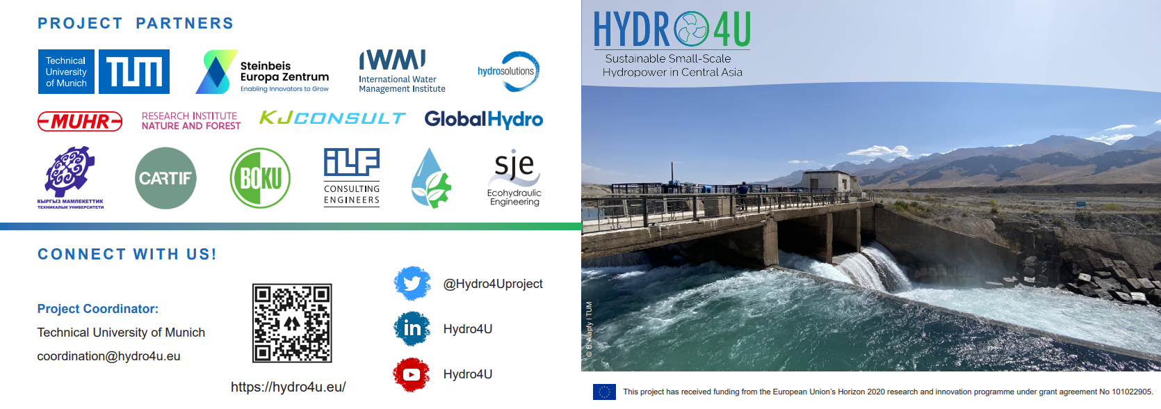 Front page of our Hydro4U project leaflet
