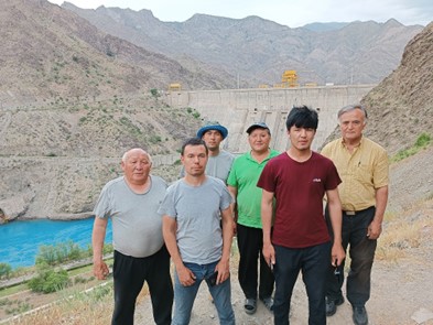 Team of Uzbekistan and Kyrgyzstan researchers participated in second field trip in May, 2023, Kurupsay Dam on river Naryn